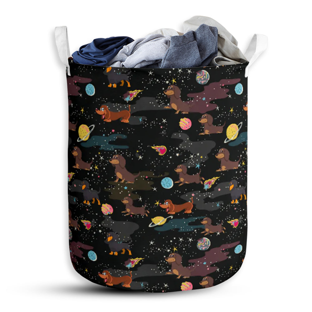 Dachshund Sky Basic Style - Laundry Basket - Owls Matrix LTD