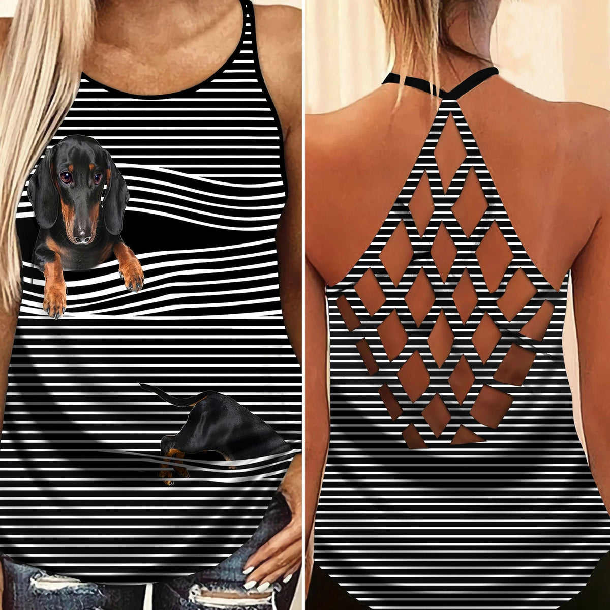Dachshund Love Summer Limited Edition 1 – Hollow Tank Top