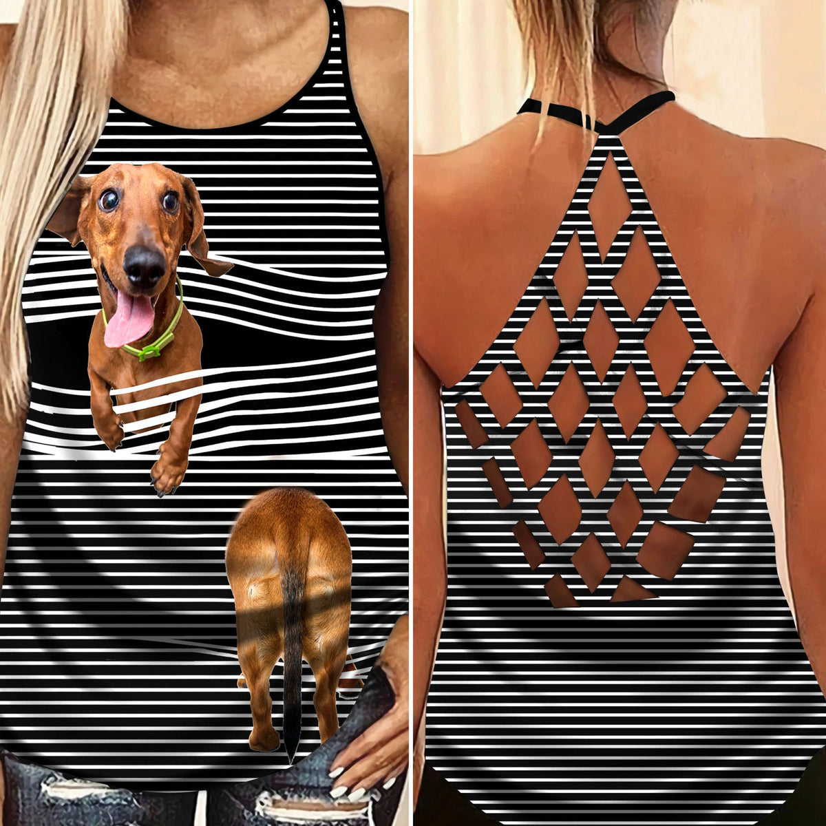 Dachshund Love Summer Limited Edition 2 – Hollow Tank Top