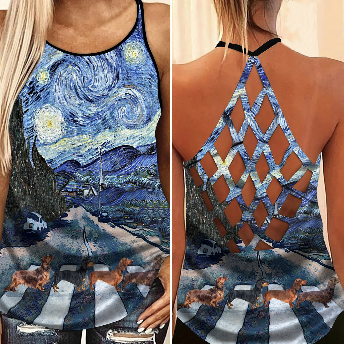 Dachshund Love Summer Limited Edition 3 – Hollow Tank Top