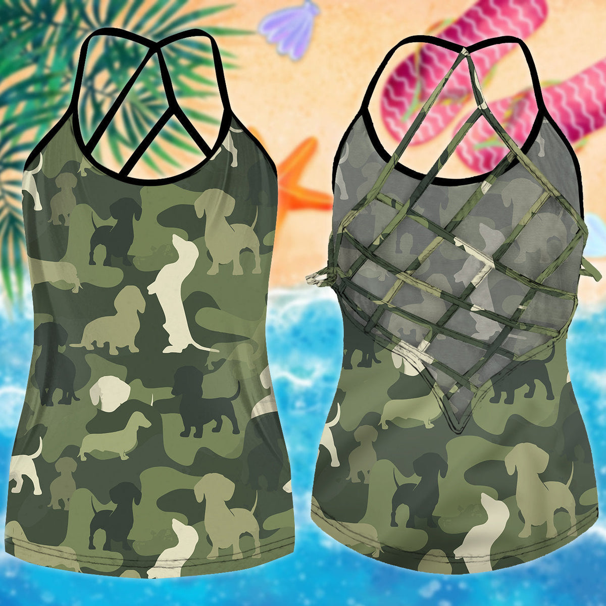 Dachshund Love Summer Limited Edition 4 – Hollow Tank Top