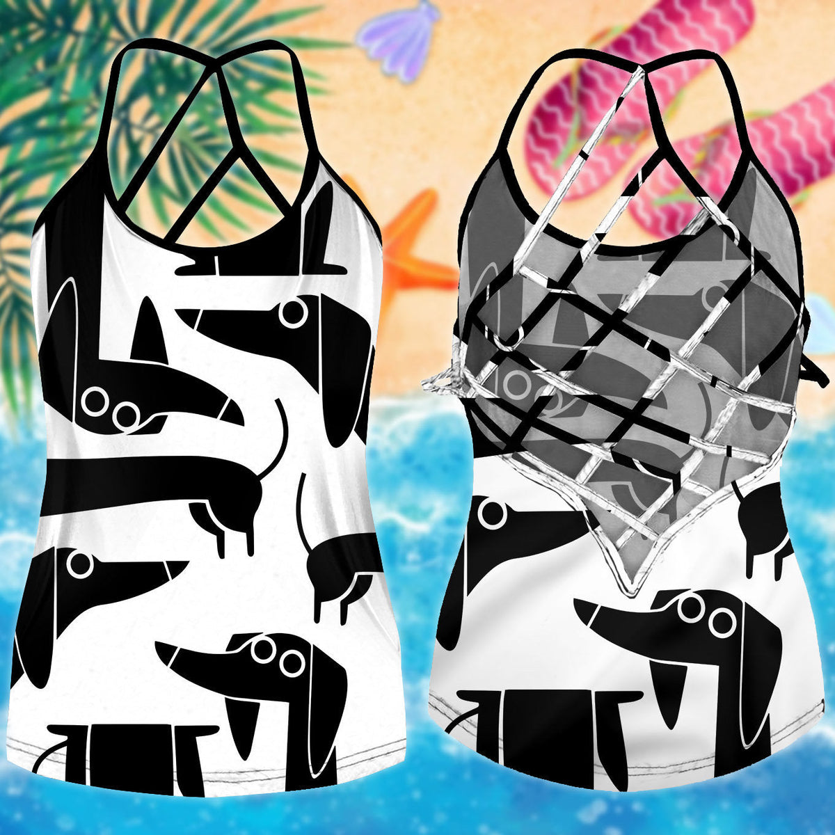 Dachshund Love Summer Limited Edition 8 – Hollow Tank Top