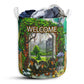 Dachshund Welcome Fresh Garden - Laundry Basket - Owls Matrix LTD