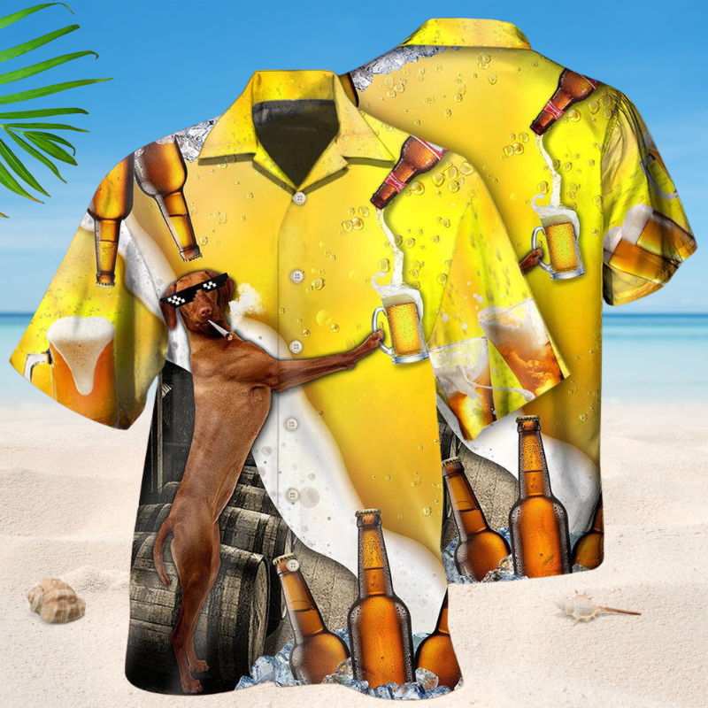 Dachshund With Beer Style – Hawaiian Shirt