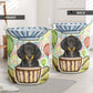 Dachshund And Air Balloon - Laundry Basket - Owls Matrix LTD