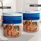 Dachshund Beach Blue - Laundry Basket - Owls Matrix LTD