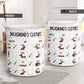 Dachshund Clothes Basic Style - Laundry Basket - Owls Matrix LTD