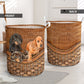 Dachshund Dog Rattan Teaxture - Laundry Basket - Owls Matrix LTD
