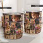 Dachshund Drawer Floral Style - Laundry Basket - Owls Matrix LTD