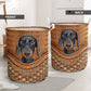 Dachshund rattan handmade basic style - Laundry basket-Owls Matrix