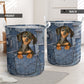 Dachshund Jean Basic Style - Laundry Basket - Owls Matrix LTD