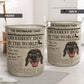 Dachshund Newspaper Linen - Laundry Basket - Owls Matrix LTD