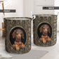 Dachshund Oval Metal - Laundry Basket - Owls Matrix LTD