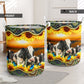 Dairy Cows Sunflower - Laundry Basket - Owls Matrix LTD