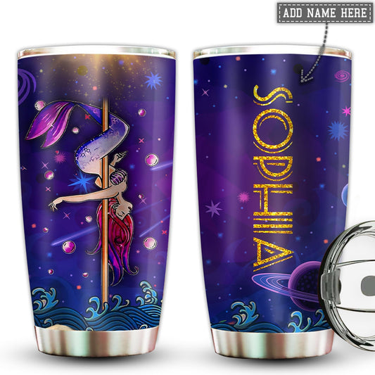 Pole Fitness In My Heart Personalized 20 Oz Tumbler For Coffee Travel And Daily Use