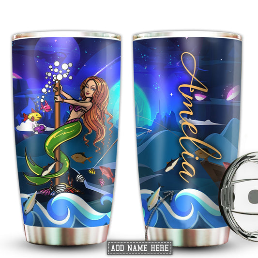 Pole Fitness In My Heart Personalized 20 Oz Tumbler For Hot Cold Drinks And Travel