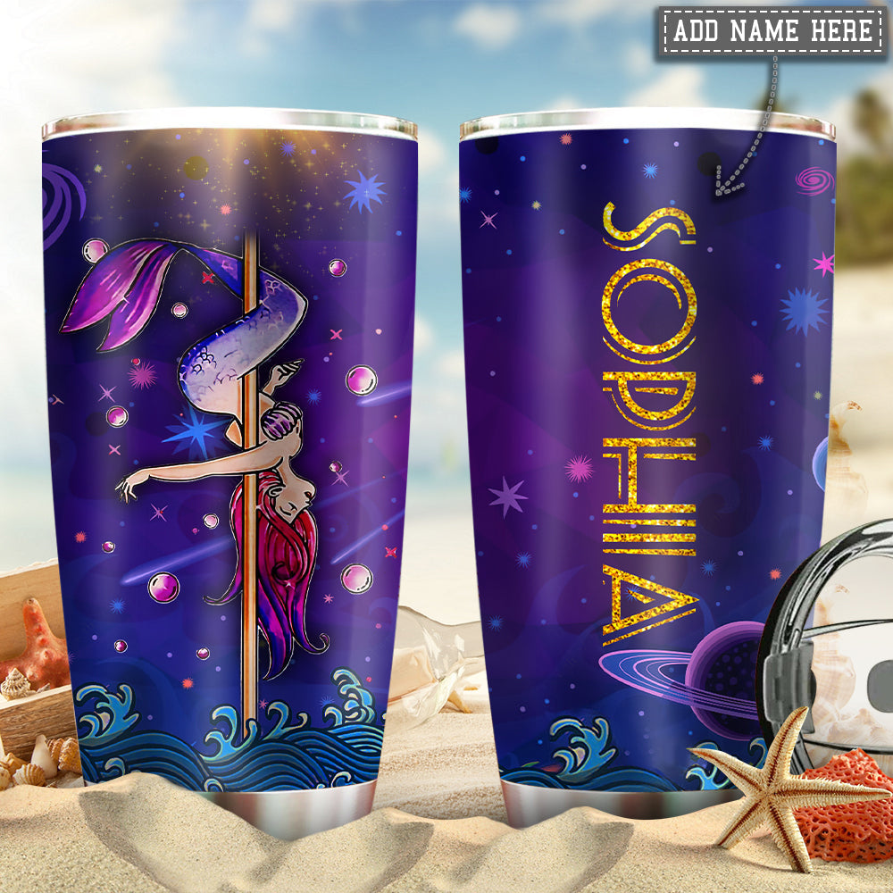 Pole Fitness In My Heart Personalized 20 Oz Tumbler For Coffee Travel And Daily Use