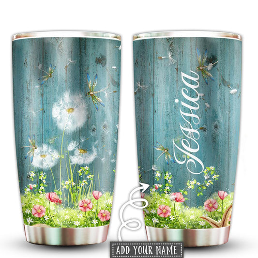 Dandelion Peaceful Life Personalized 20 Oz Tumbler For Coffee Travel And Daily Use