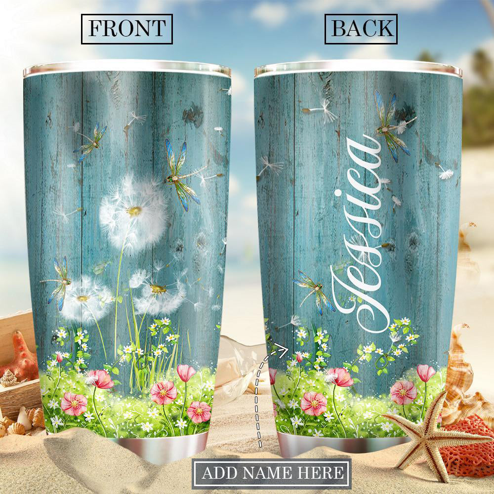 Dandelion Peaceful Life Personalized 20 Oz Tumbler For Coffee Travel And Daily Use