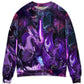 Dark Purple Dragon Lightning Art – Sweater - Ugly Christmas Sweater
