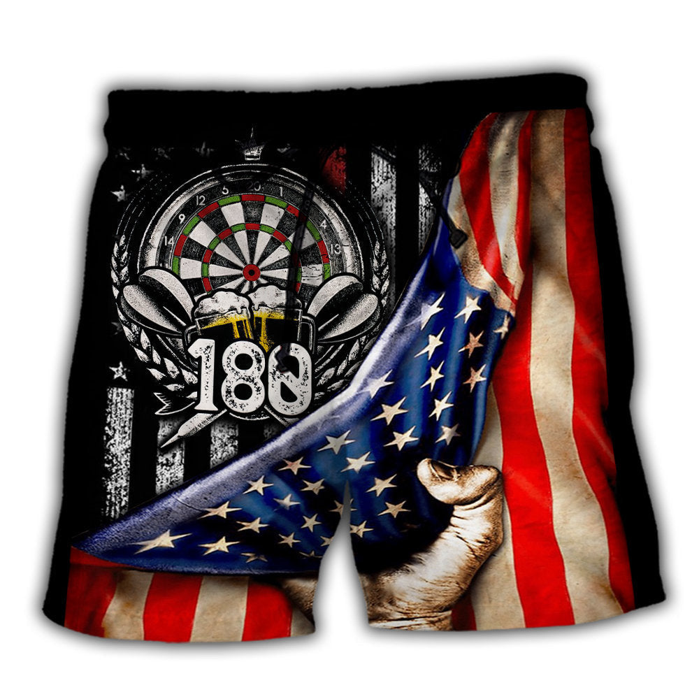Darts Independence Day Graphic – Beach Short