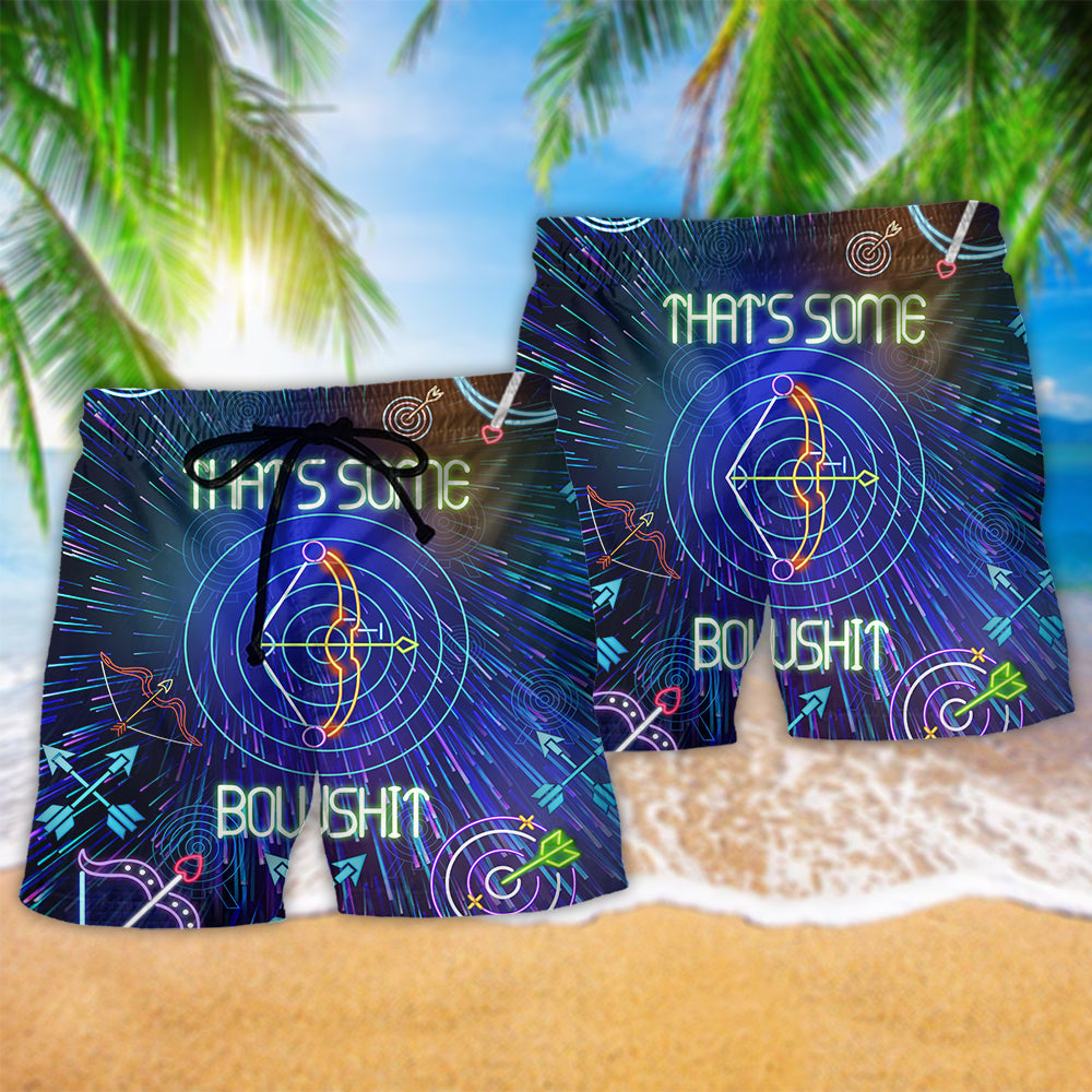 Dart Game Humor Neon – Beach Short