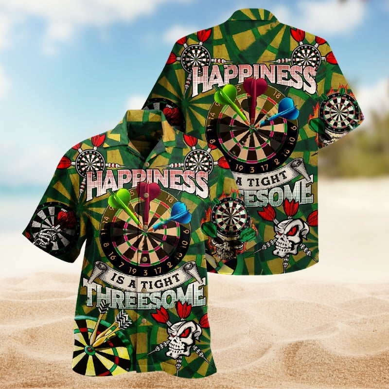 Darts Happiness Is A Tight Threesome Limited Edition – Hawaiian Shirt