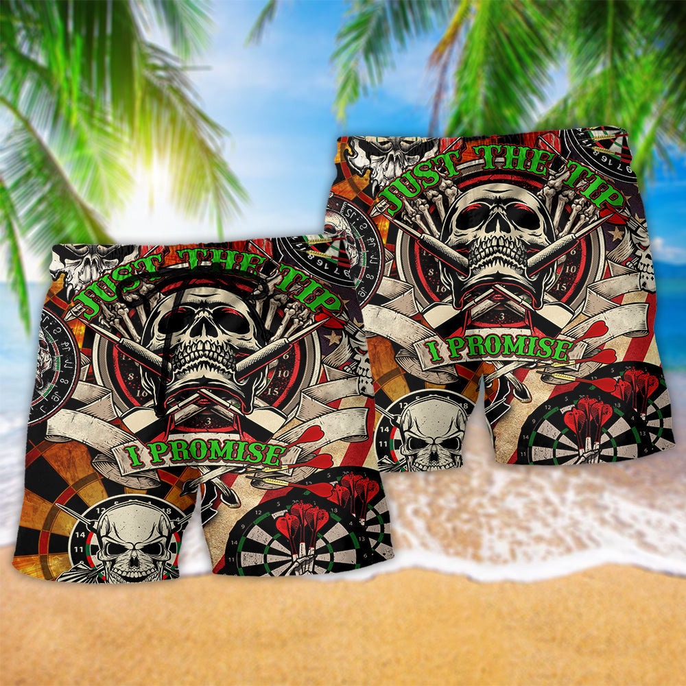 Dart Just The Tip Funny Quote – Beach Short