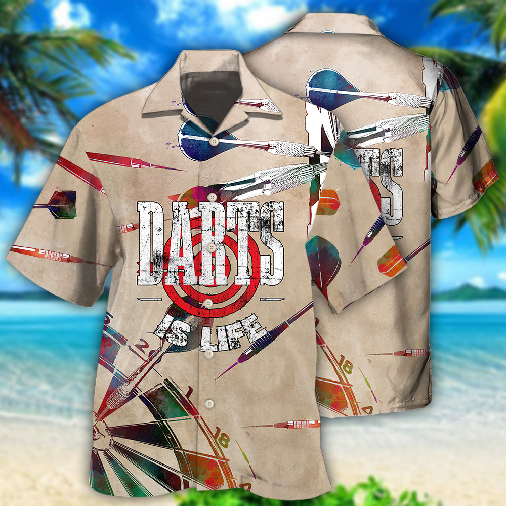 Vintage Darts Game Style – Hawaiian Shirt