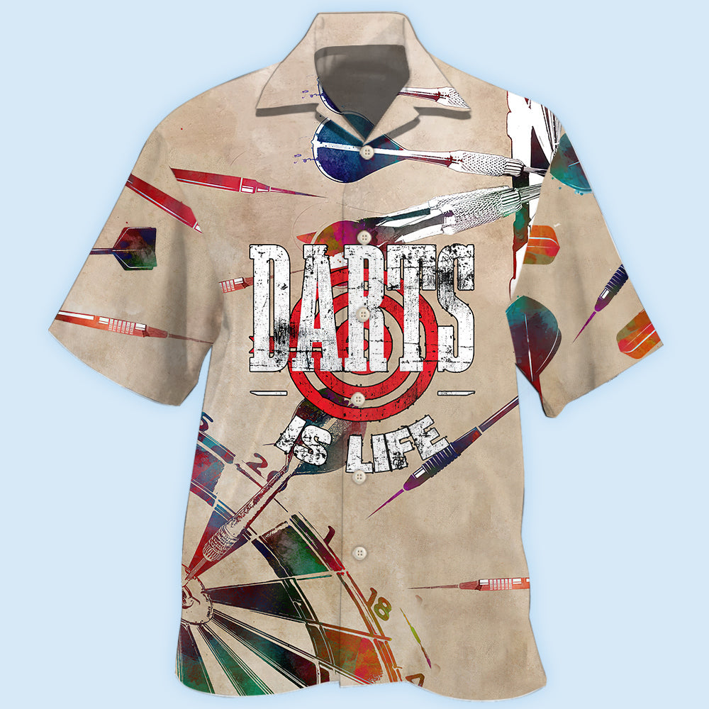 Vintage Darts Game Style – Hawaiian Shirt
