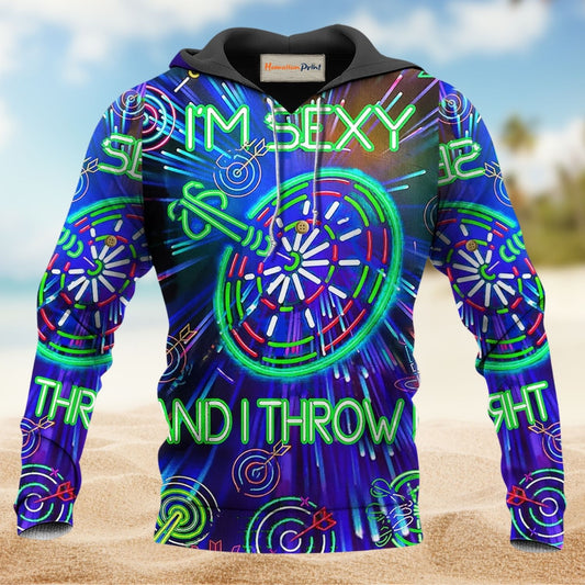 Darts Im Sexy And I Throw It Blue - 3D Hoodie