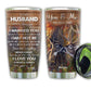 Deer Couple To Husband 20 Oz Tumbler For Coffee Travel And Daily Use