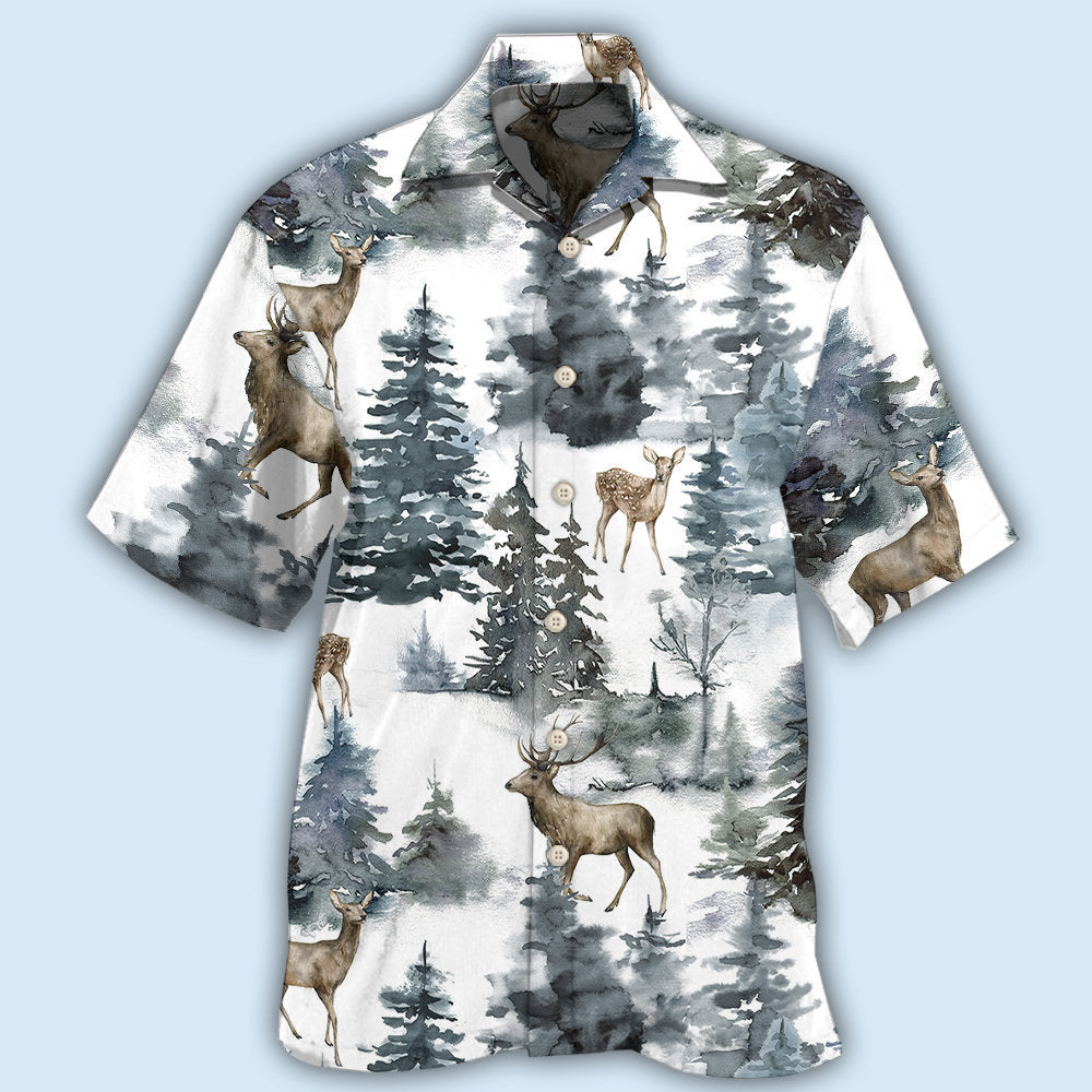 Deer Forest Art Style – Hawaiian Shirt