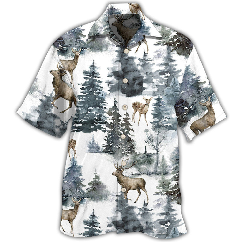 Deer Forest Art Style – Hawaiian Shirt