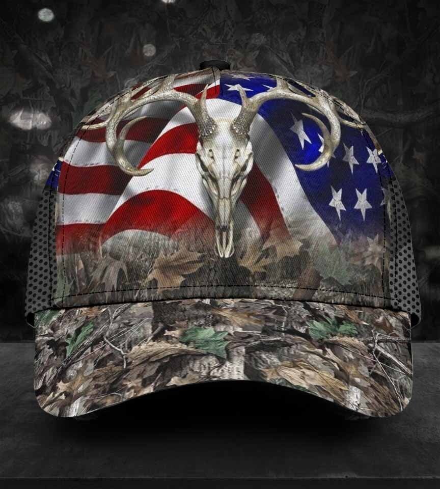Deer Hunting American Flag – Classic Cap