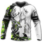 Deer Hunting Green Hunter Style - 3D Hoodie