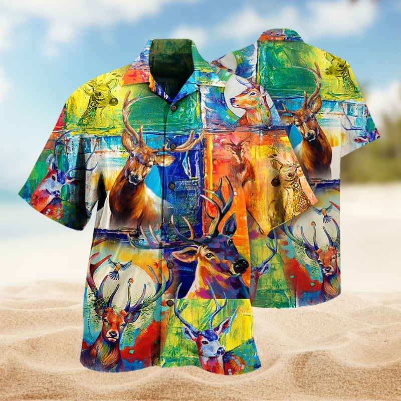 Deer Love Animals Limited Edition – Hawaiian Shirt