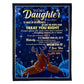 Deer Treat You Right Daughter Gift 50 x 60 Inch Flannel Blanket For Cozy Bedroom And Sofa Decor
