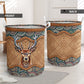 Deer Hunting Rattan Style - Laundry Basket - Owls Matrix LTD