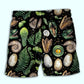 Dinosaur Tropical Leaf Wildlife - Beach Short