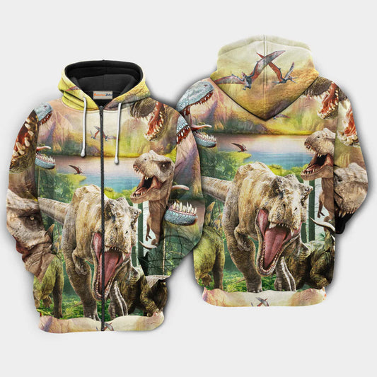Dinosaur I Am Roarsome Quote Art – 3D Hoodie