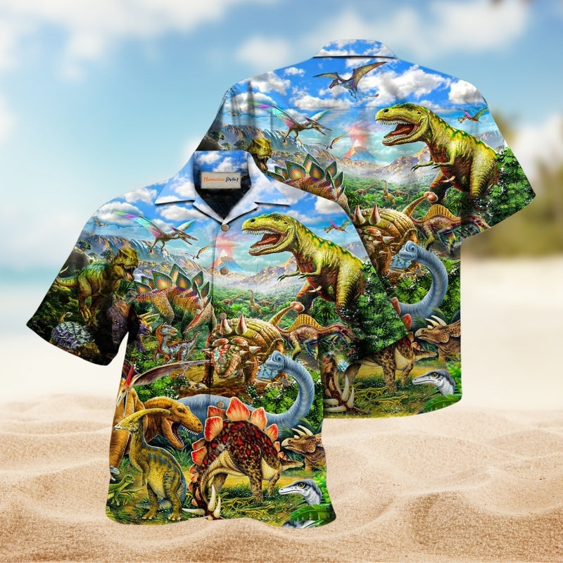 Dinosaur Rawrsome World Edition – Hawaiian Shirt