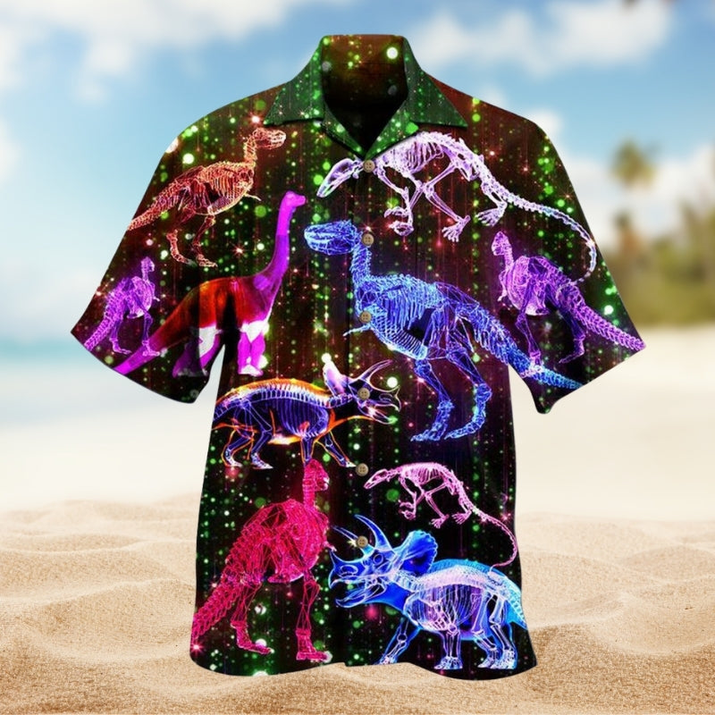 Dinosaur Sparkling X-Ray Style Limited Edition – Hawaiian Shirt