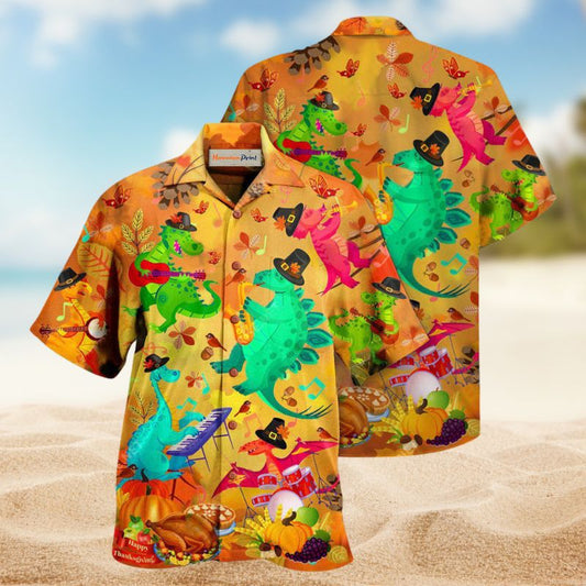 Dinosaur Thanksgiving Edition – Hawaiian Shirt
