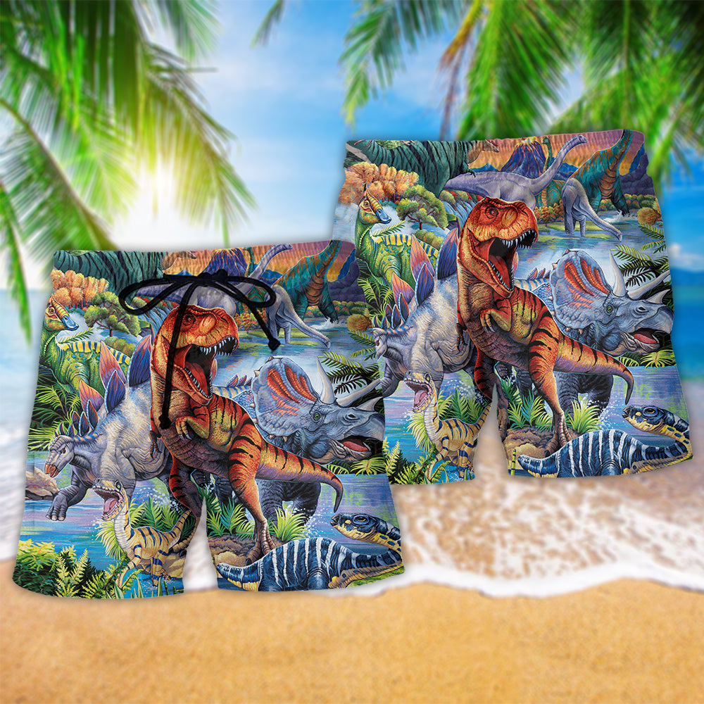 Amazing Dinosaur World Art – Beach Short