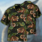 Dinosaur Tropical Leaves Pattern – Hawaiian Shirt