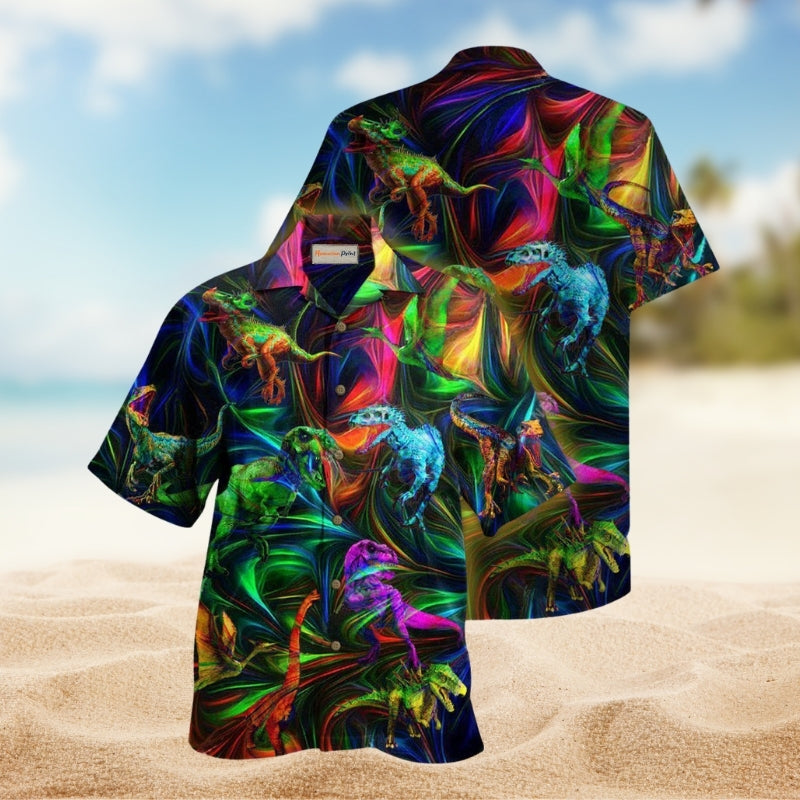 Dinosaurs Amazing Love Neon Limited Edition – Hawaiian Shirt