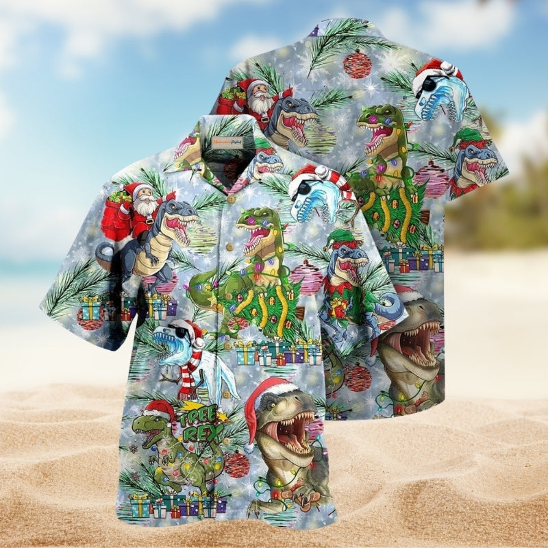 Dinosaurs And Merry Christmas Limited Edition – Hawaiian Shirt