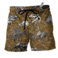 Beach Short / Adults / S Dinosaur Bone Style Brown Style - Beach Short - Owls Matrix LTD