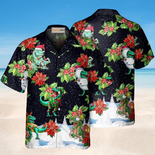 Dinosaurs Night Christmas Style 1 – Hawaiian Shirt